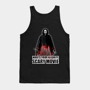 Nightmare Inquiry: Ghostface T-Shirt - What's Your Favorite Scary Movie? Edition Tank Top